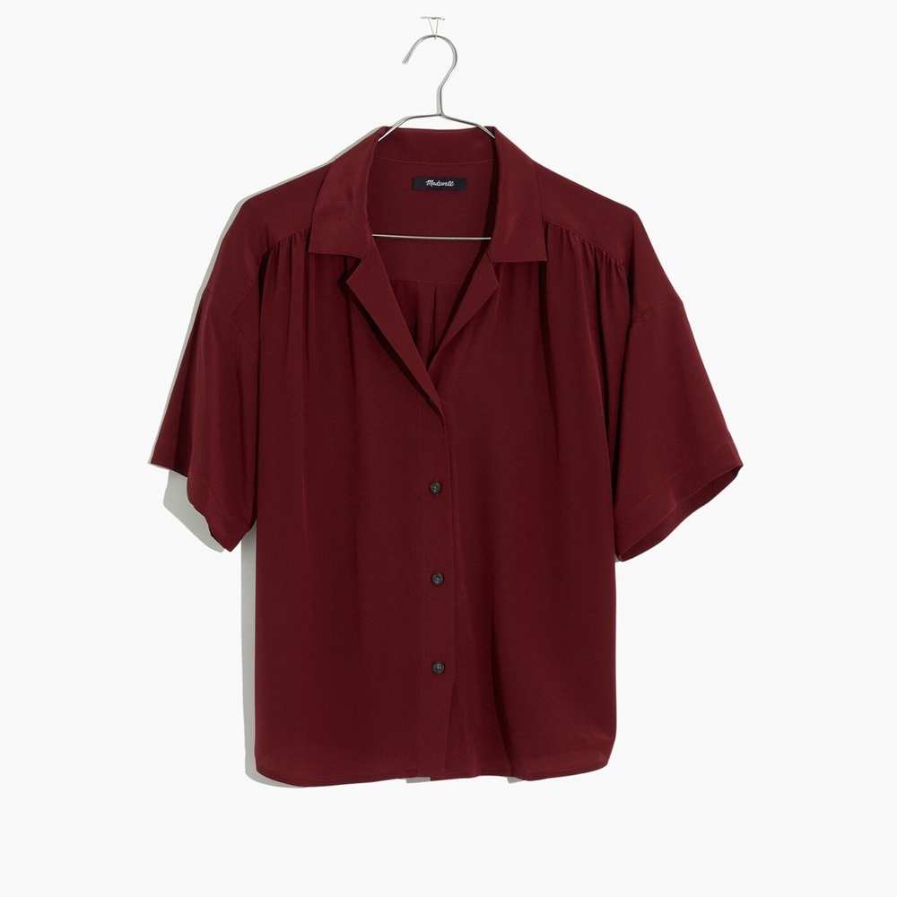 Madewell silk camp shirt - Sz M